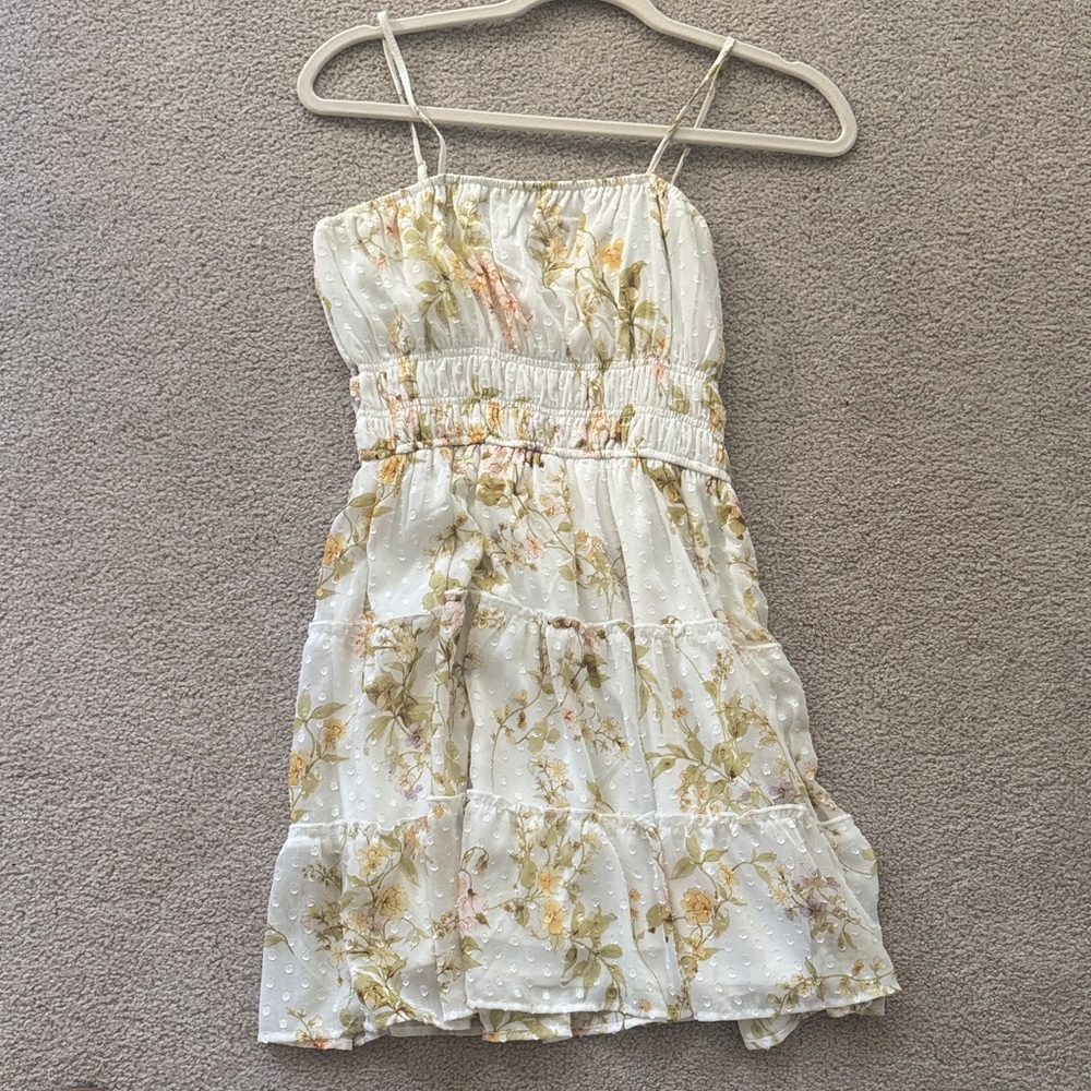 White Floral Dress